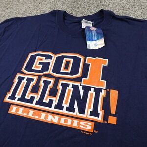 NEW Notre Dame Fighting Irish Shirt Mens XL Blue NCAA Illini College Football